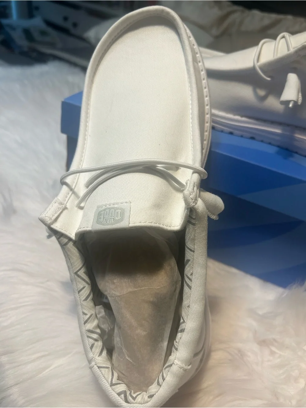 Hey Dude Ivory Men's Slip-On Casual Loafers